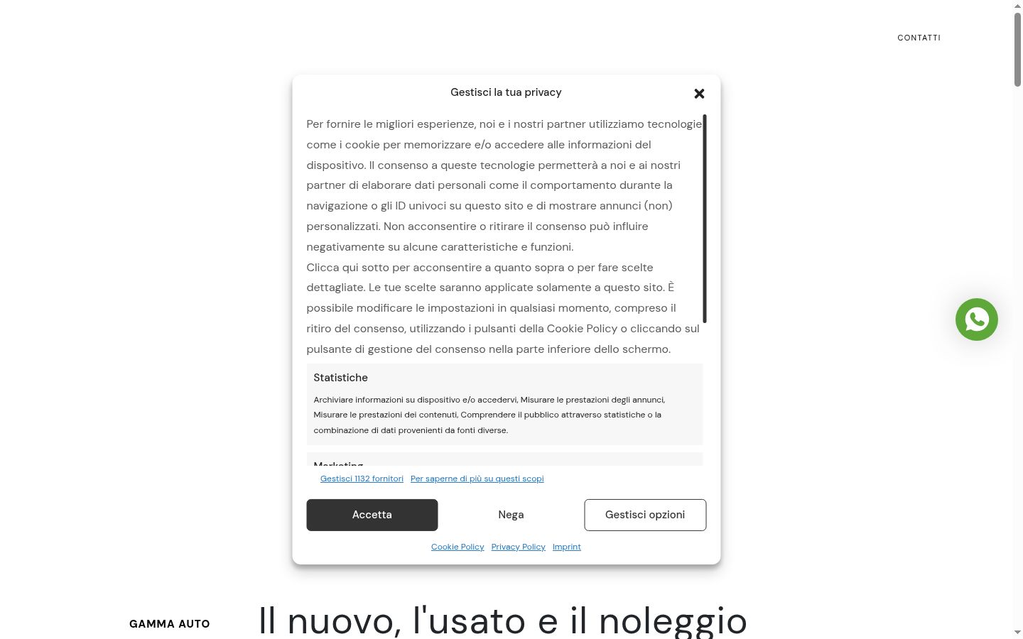 Screenshot tal-banner tal-kunsens muri qabel kwalunkwe interazzjoni