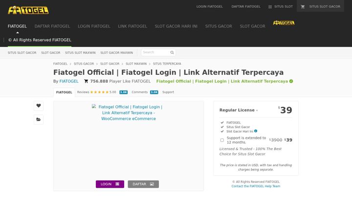 Screenshot of fiatogel007.it.com