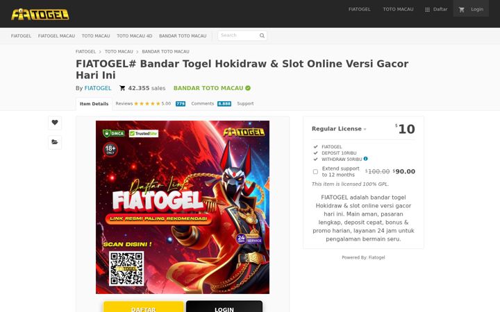 Screenshot of fiatogelslotlogin.com