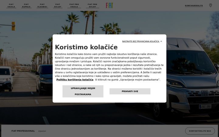 Screenshot of fiatprofessional.hr