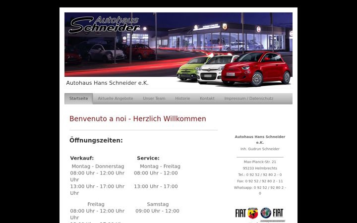 Screenshot of fiatschneider.de