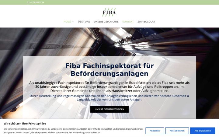 Screenshot of fiba-lift.ch