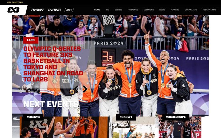 Screenshot of fiba3x3.basketball