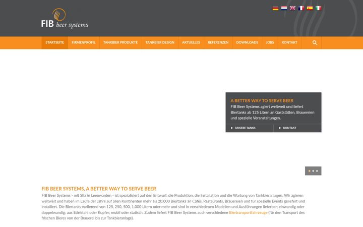 Screenshot of fibbeersystems.de