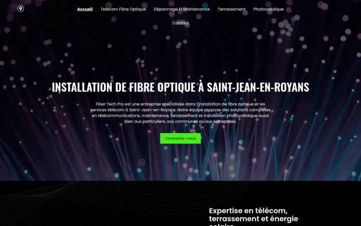 Screenshot of fiber-tech-pro.fr
