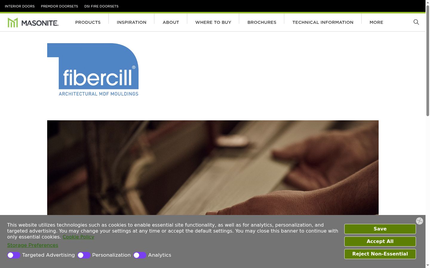 Screenshot des Einwilligungsbanners vor jeglicher Interaktion