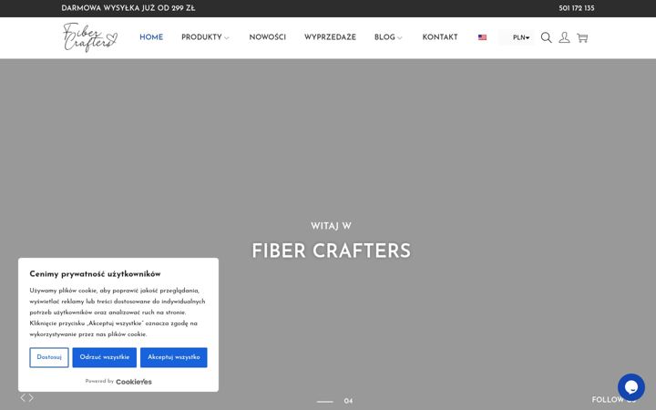 Screenshot of fibercrafters.pl