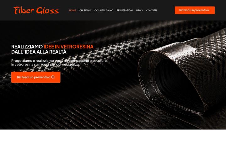 Screenshot of fiberglass-srl.it