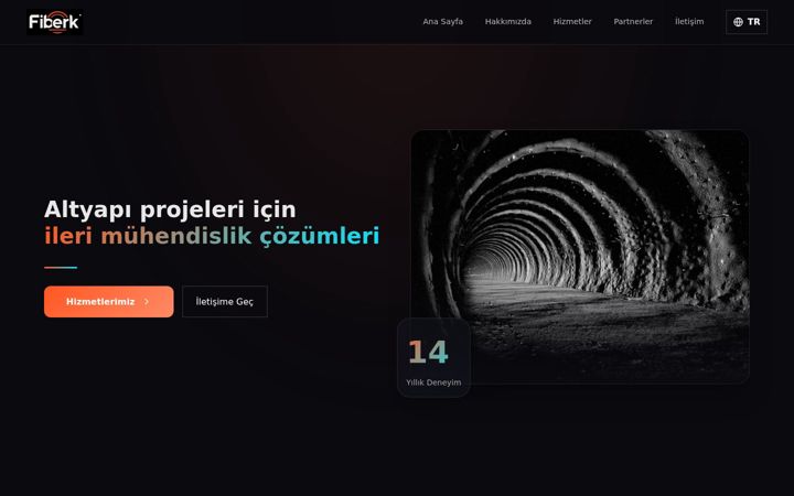 Screenshot of fiberk.com.tr
