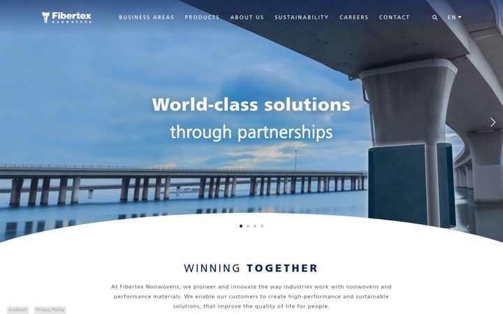 Screenshot of fibertex.com