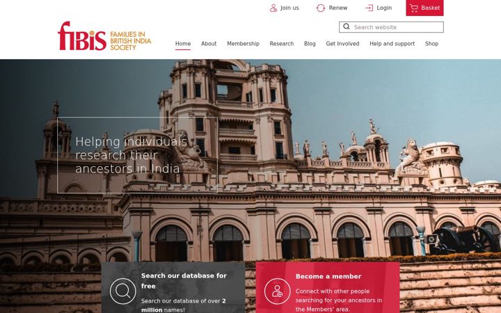 Screenshot of fibis.org