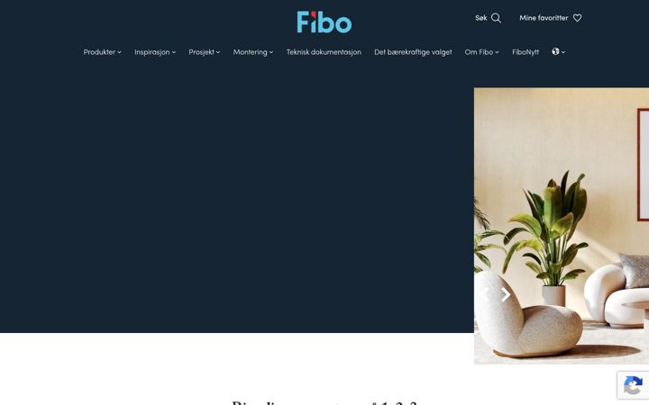 Screenshot of fibo.no