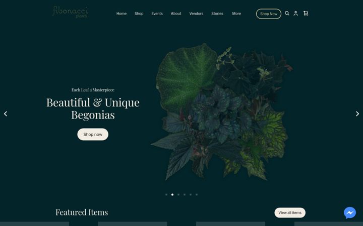 Screenshot of fibonacciplants.com