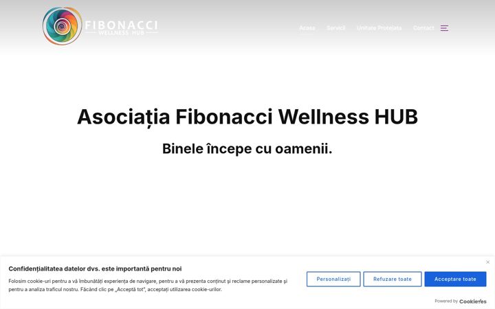 Screenshot of fibonacciwellnesshub.ro