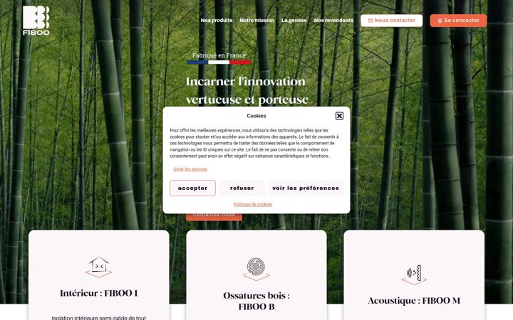 Screenshot of fiboo.fr