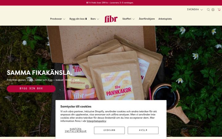 Screenshot of fibr.se