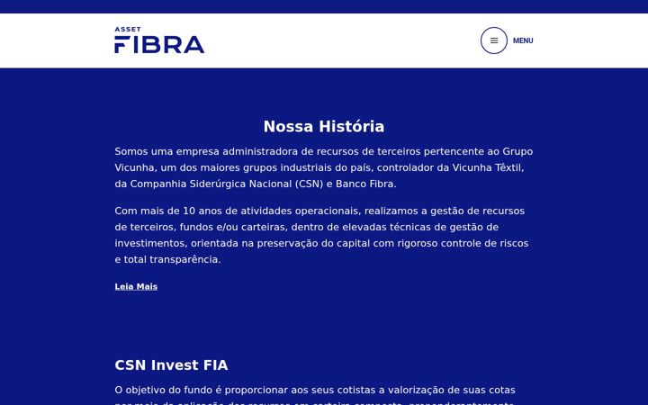 Screenshot of fibraasset.com.br