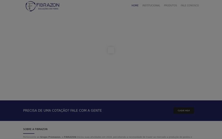 Screenshot of fibrazon.com.br