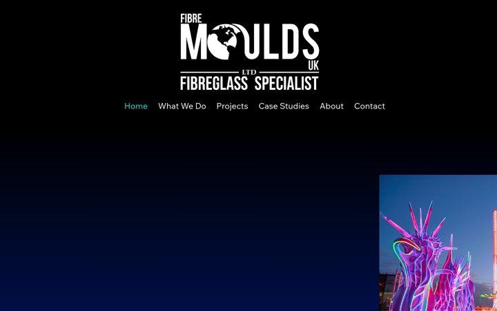 Screenshot of fibremoulds.co.uk