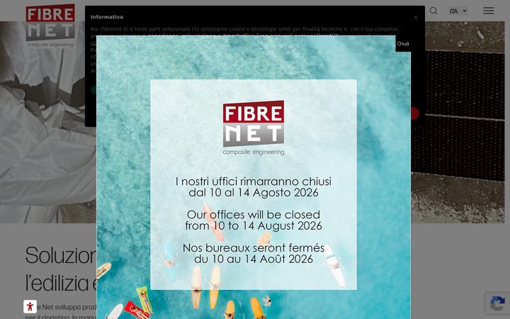 Screenshot ta' fibrenet.it