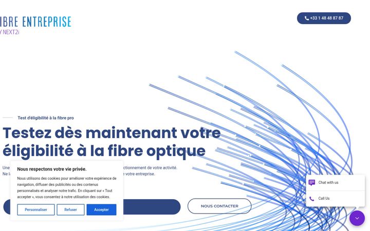 Screenshot of fibrentreprise.com