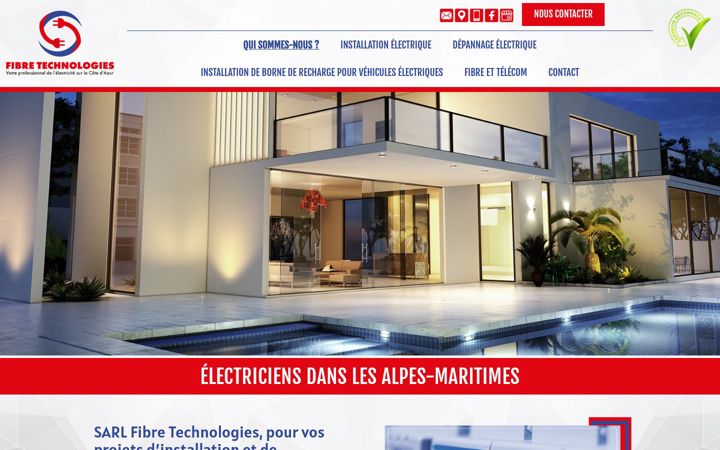 Screenshot of fibres-technologies.com