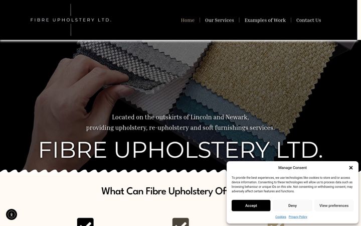 Képernyőkép: fibreupholstery.co.uk