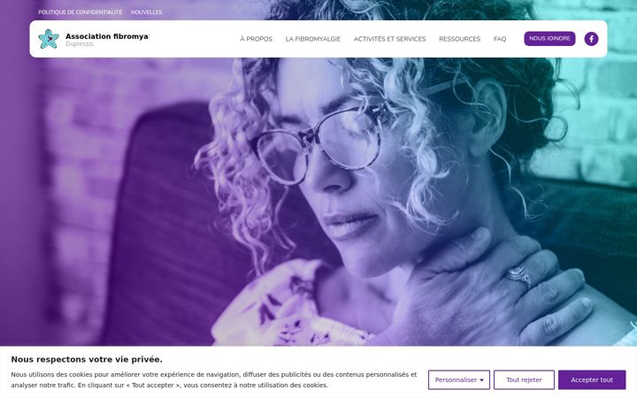 Екранна снимка на fibro-duplessis.ca