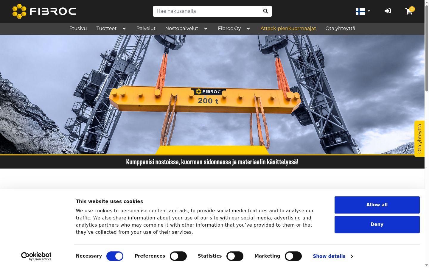 Screenshot tal-banner tal-kunsens muri qabel kwalunkwe interazzjoni