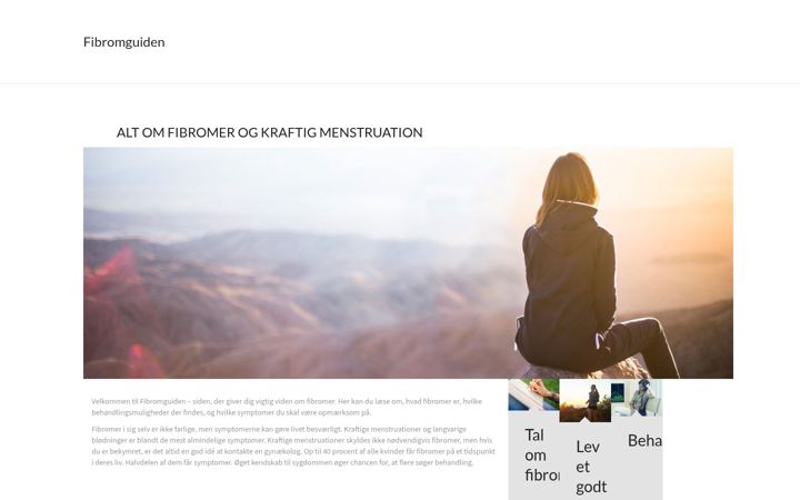 Screenshot of fibromguiden.dk