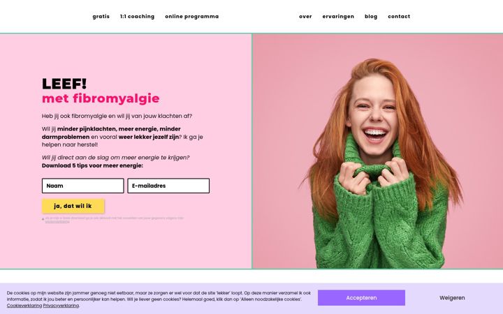 Screenshot of fibromyalgieplatform.nl