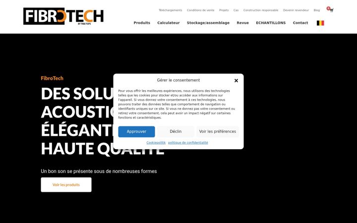 Screenshot of fibrotech.be