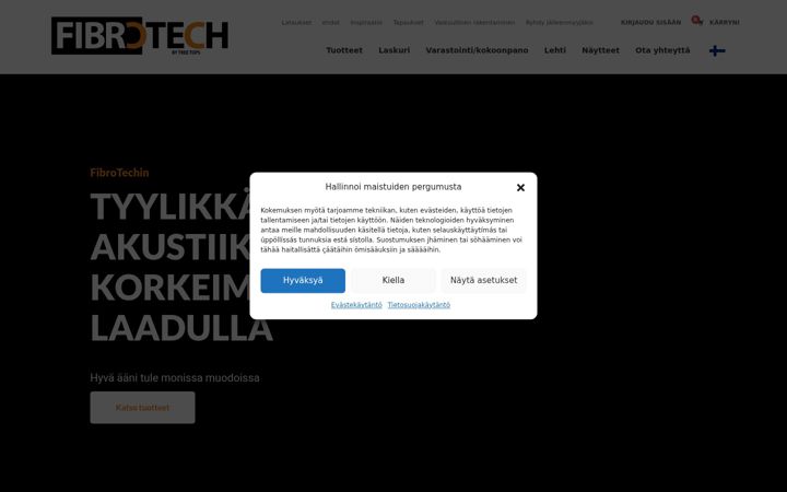Zrzut ekranu fibrotech.fi