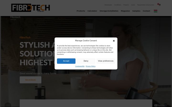 Screenshot of fibrotech.hu
