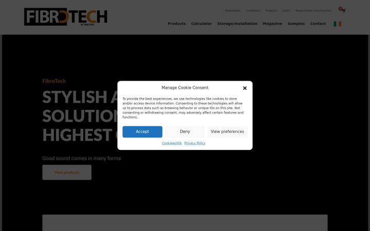 Ekrano kopija fibrotech.ie