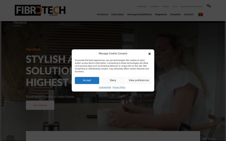 Zrzut ekranu fibrotech.pt