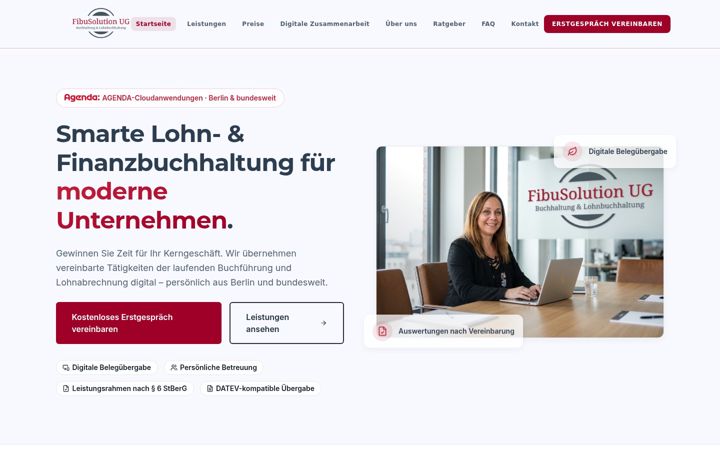Screenshot of fibu-solution.de