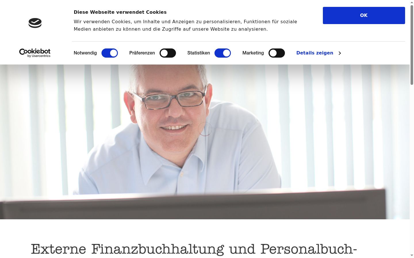 Screenshot tal-banner tal-kunsens muri qabel kwalunkwe interazzjoni
