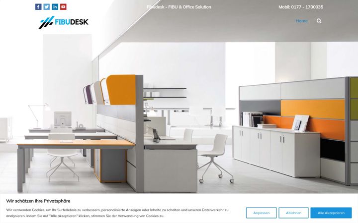 Screenshot ta' fibudesk.de