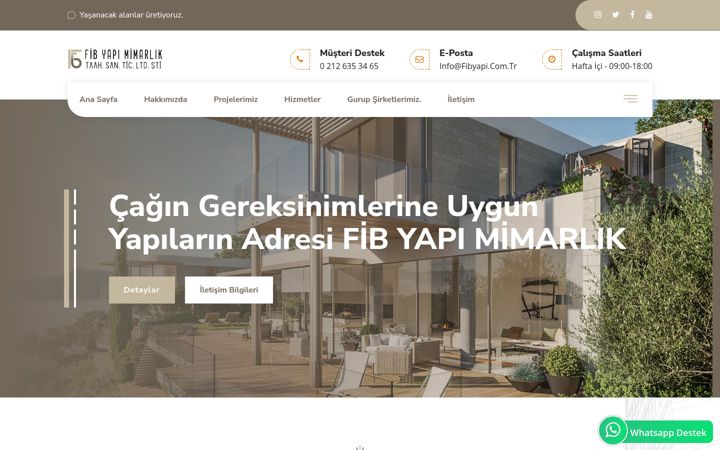 Snimka zaslona za fibyapi.com.tr
