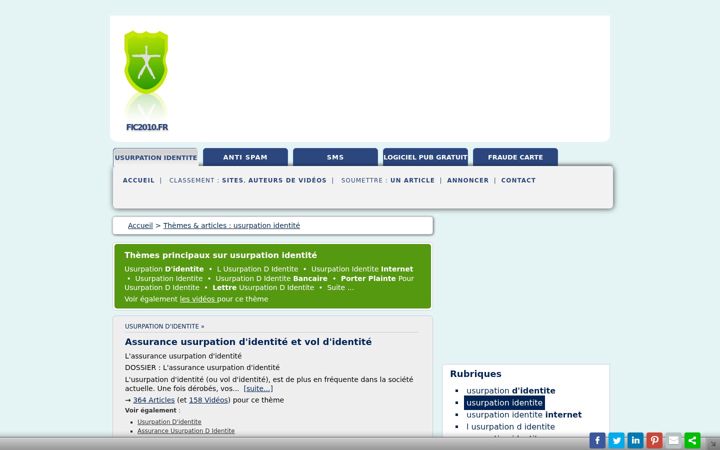 Screenshot of fic2010.fr