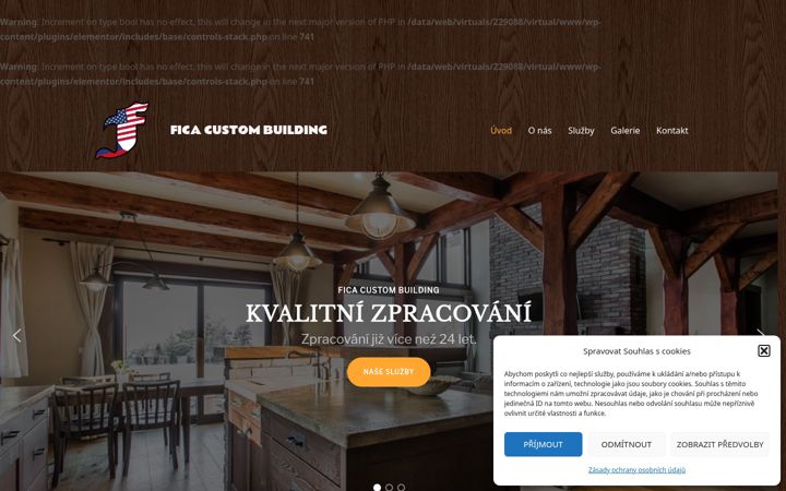 Screenshot of ficacustombuilding.com