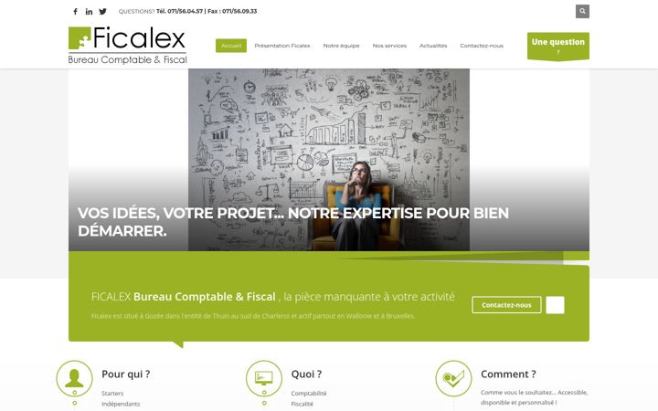 Screenshot von ficalex.be