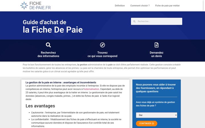 Screenshot of fiche-de-paie.fr
