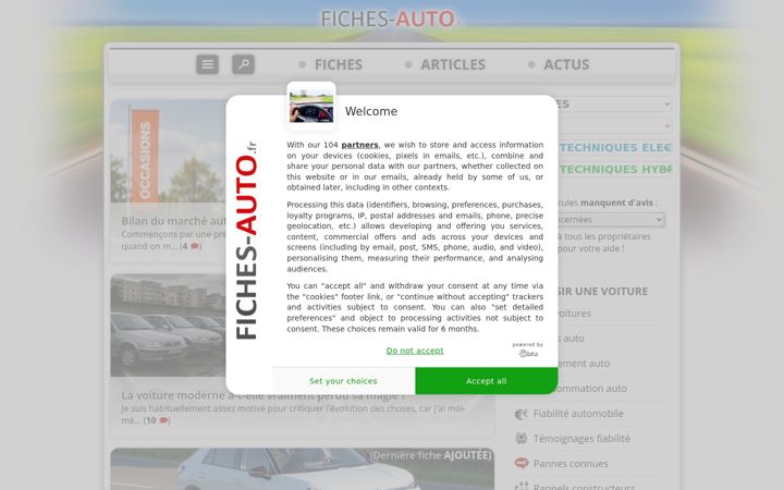 Screenshot of fiches-auto.fr