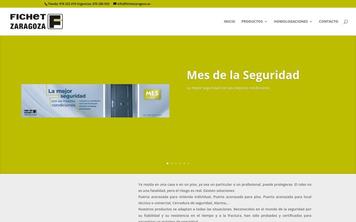 Screenshot of fichetzaragoza.es