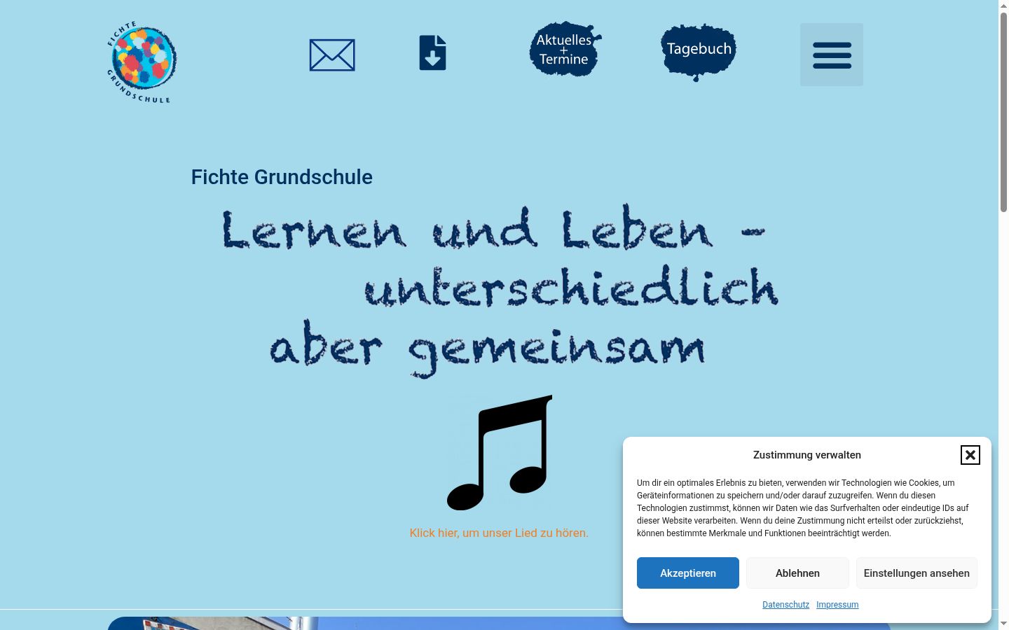 Screenshot tal-banner tal-kunsens muri qabel kwalunkwe interazzjoni