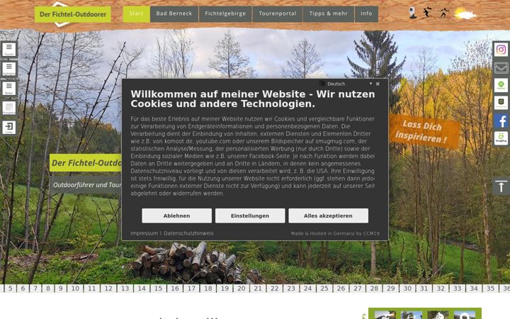 Screenshot of fichtel-outdoorer.de