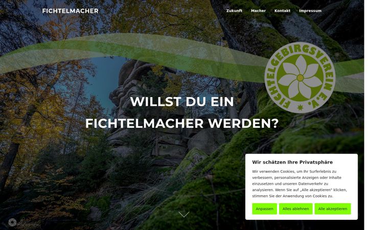 Screenshot of fichtelmacher.de