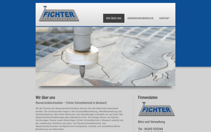 Skærmbillede af fichter-schneidtechnik.de